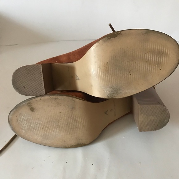 Open-Toe Lace-up Block Heeled Booties Size 8 - Picture 7 of 8